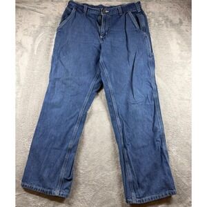Carhartt B03 Denim Carpenter Jeans‎ 32x30 Dungaree Fit Made Mexico Work Pants